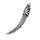 Stainless steel pendant – Decorated tooth shape
