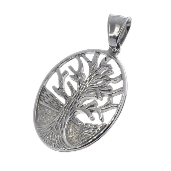 Stainless Steel Pendant - World Tree "Yggdrasil