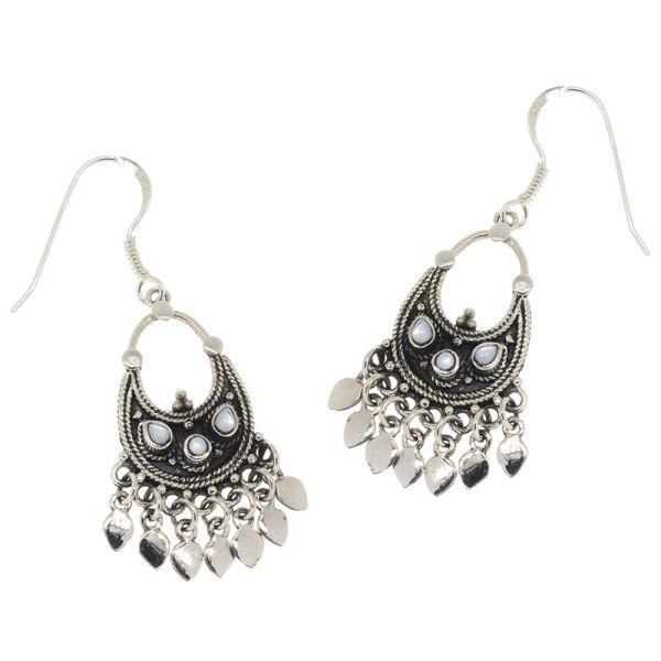 925 Sterling Silber Ohrringe mit Perlmutt