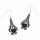 925 Sterling Silber Ohrringe mit Onyx