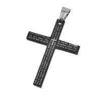 Stainless Steel Cross Pendant with “The Lords...