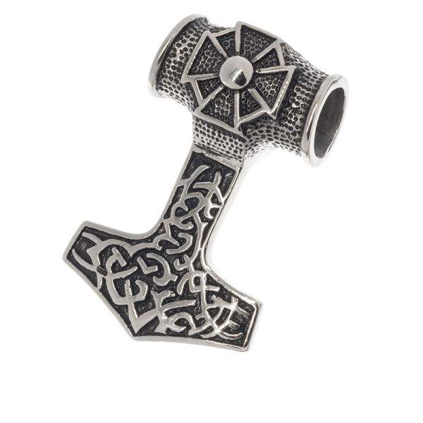 Stainless steel pendant Thor Hammer 60 x 40 x 20 mm