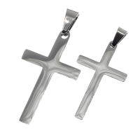 Partner Pendant - 2 Stainless Steel Crosses