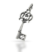 925 Sterling Silberanhänger - Magischer Schlüssel