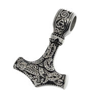 Edelstahlanhänger - Thors Hammer "Vurnalfr"
