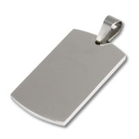 Stainless steel pendant - Engraving plate