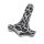 Stainless Steel Pendant – Inga Thor’s Hammer with Curved Outline