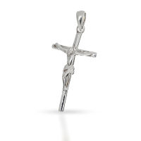 Silver pendant cross 925 sterling silver with Jesus figure
