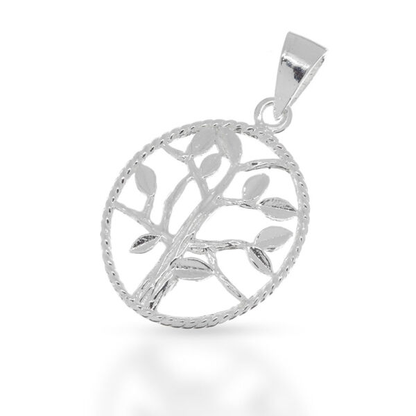 Ovaler Lebensbaum-Anhänger „Isabelle“ aus 925er Silber