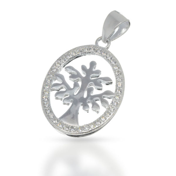 925 Sterling Silberanhänger - Baum des Lebens "Glanz"