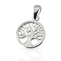 Small Yggdrasil Pendant with Curved Branches in 925...