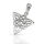 Silver Pendant Celtic Knot with Triangle Border 925 Sterling Silver