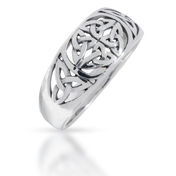 925 Sterling Silberring - Keltischer Knoten "Ceitidth" 59 (18,8 Ø) 8,7 US