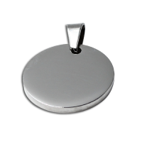 Stainless steel pendant - engraving plate - dogtag