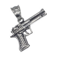 Stainless steel pendant - pistol small caliber