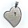 Stainless steel pendant - heart with "Our Father