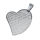 Stainless steel pendant - heart with "Our Father -