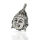 925 Sterling Silberanhänger - Buddhakopf