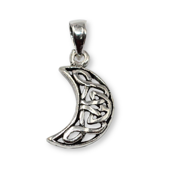 925 Sterling Silberanhänger - Mond