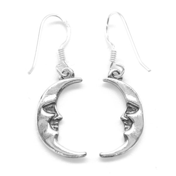 Silver ear jewelry moon "Luna" from 925 sterling silver