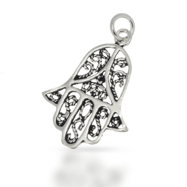 925 Sterling Silver Pendant - Hand of Fatima