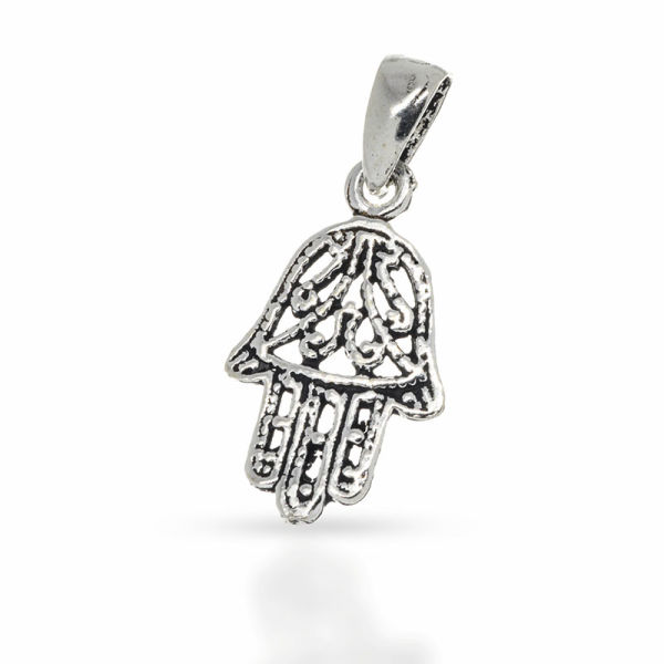 925 Sterling Silver Pendant - Hand of Fatima