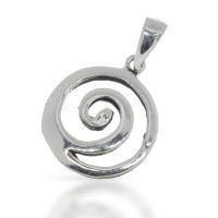 925 Sterling Silver Pendant - Spiral