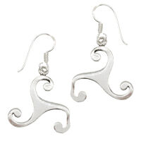 Ohrhänger 925er Sterling Silber-Triskele