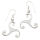 Earrings 925 sterling silver triskele.