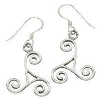 Ohrhänger 925er Sterling Silber-Triskele