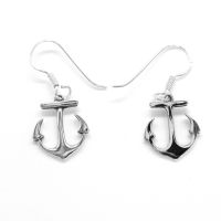 Earrings 925 sterling silver - Anchor