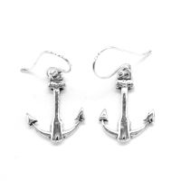 Earrings 925 Sterling Silver - Large Anchor