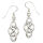 925 Sterling Silberohrringe - Keltik Trinity Knoten