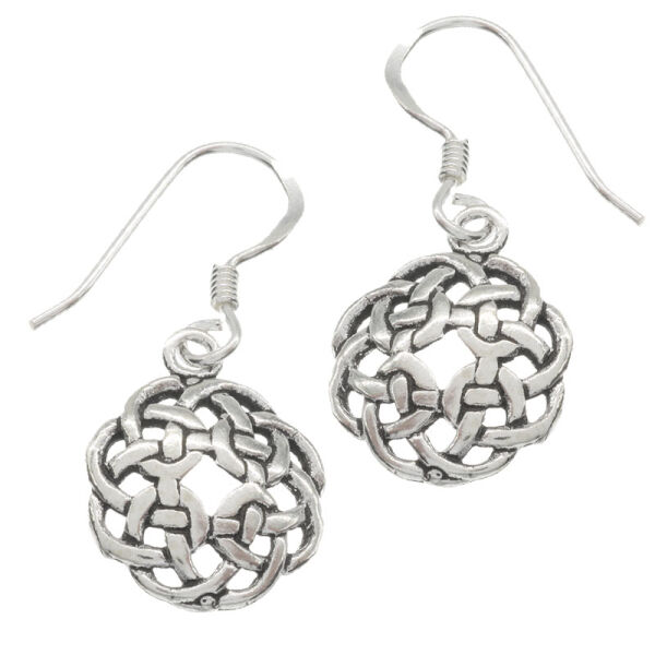 Earrings 925 sterling silver - Celtic Knot "Drystan"