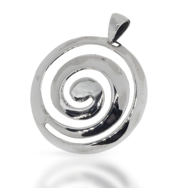 925 Sterling Silber Anhänger - Spirale