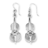 925 Sterling Silber Ohrhänger - Geige