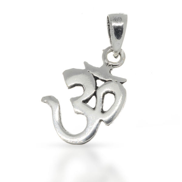 925 Sterling Silberanhänger - Om