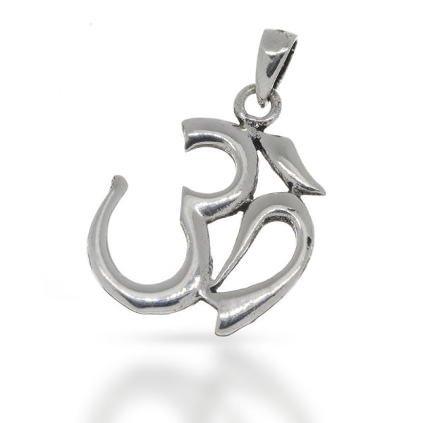 925 Sterling Silberanhänger - Om