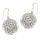 Earrings 925 sterling silver - Flower of Life