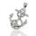 925 Sterling Silver Pendant - Anchor with rope "Bib"