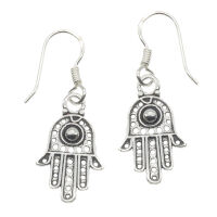 Silver Earrings - Hand of Fatima