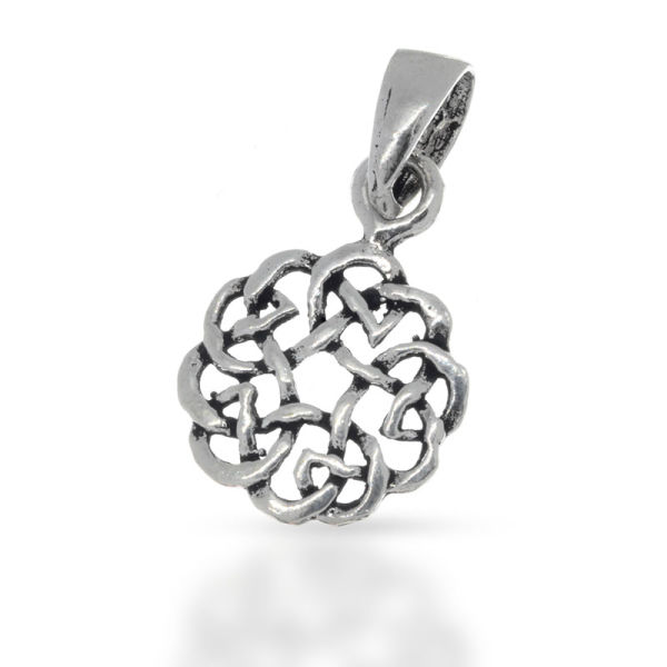 925 Sterling Silberanhänger - Keltischer Knoten "Hafren"
