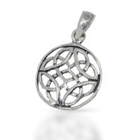 925 Sterling Silberanhänger - Keltischer Knoten...