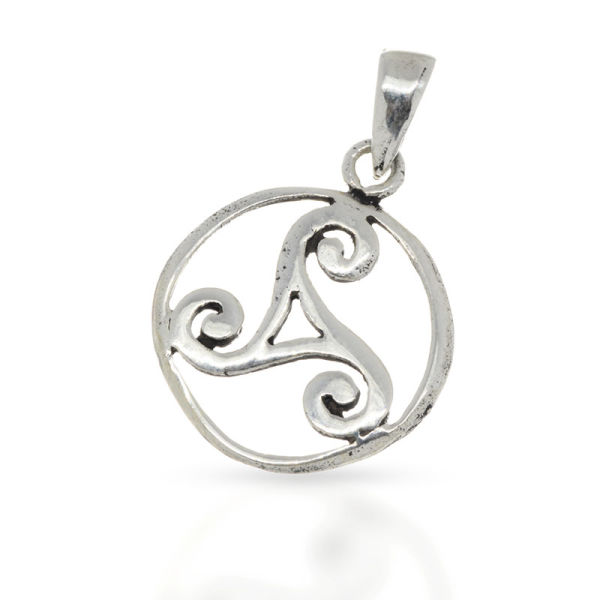 925 Sterling Silberanhänger - Triskele "Juna"