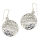 925 Sterling Silberohrschmuck - Blume des Lebens