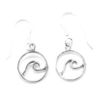 925 Sterling Silver Earrings - Wave