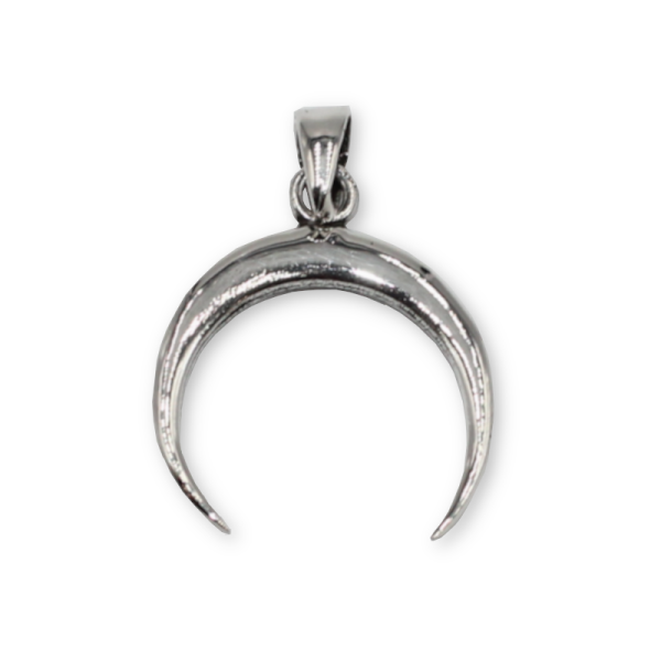 925 Sterling Silberanhänger - Halbmond "Malal" 15 mm