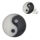 Silberohrstecker - Yin und Yang 10mm