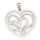 Stainless steel pendant - heart in a timeless design