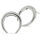 925 Sterling Silver Earrings – Bold Crescents with Smooth Curves